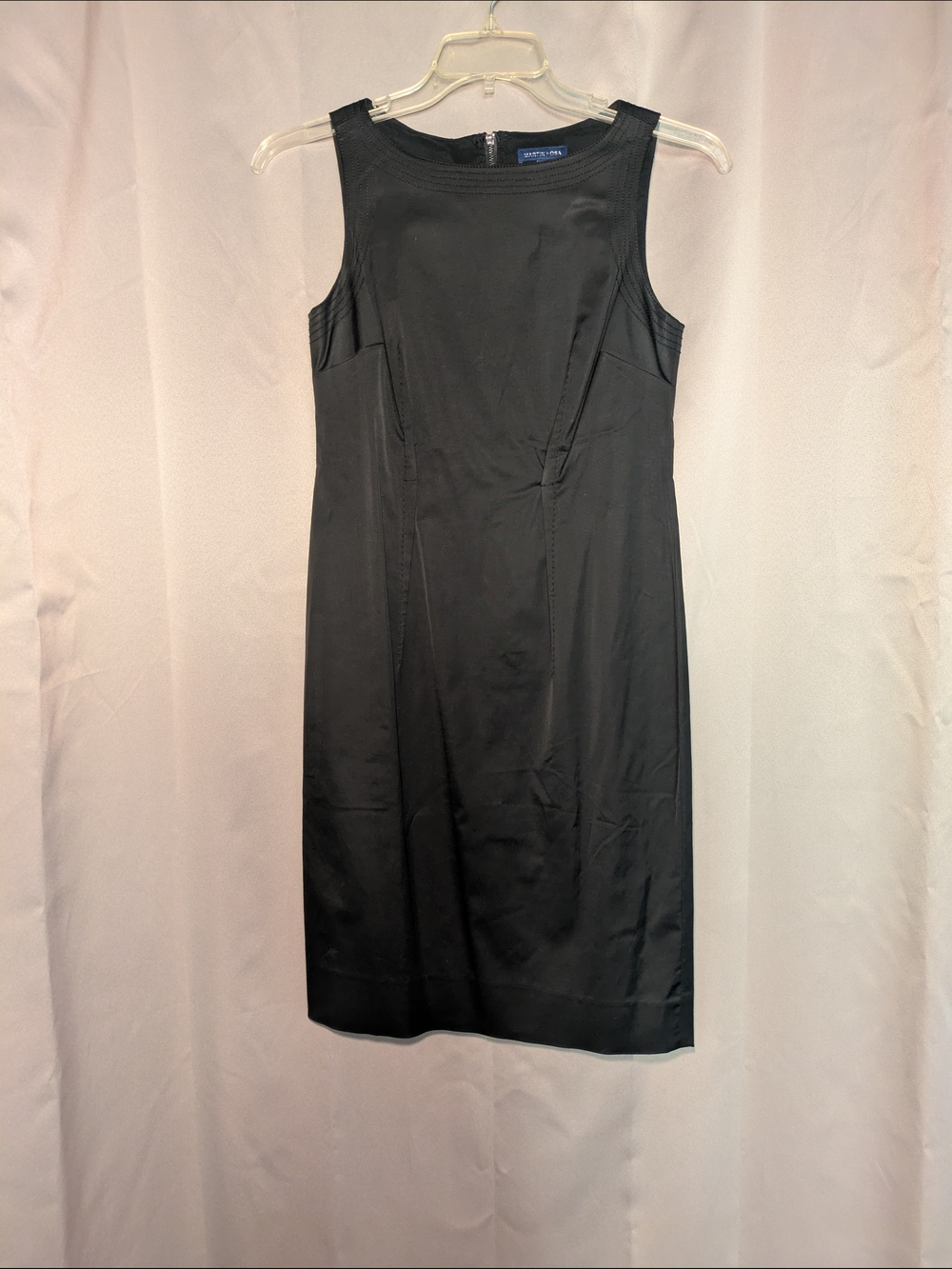 Martin + Osa Black Sleeveless Sheath Dress